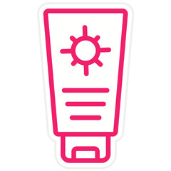 Vector Design Sun Cream Icon Style