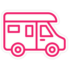 Vector Design Caravan Icon Style