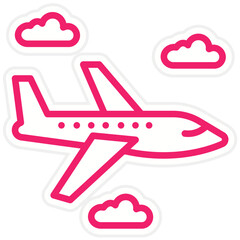 Vector Design Airplane Icon Style