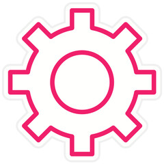 Vector Design Setting Icon Style