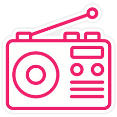 Vector Design Radio Icon Style