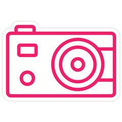 Vector Design Compact Camera Icon Style