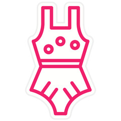 Vector Design Swimsuit Icon Style