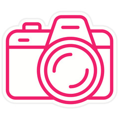 Vector Design Dslr Camera Icon Style