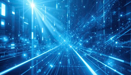 Obraz premium abstract blue background