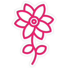 Vector Design Flower Icon Style