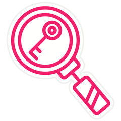 Vector Design Keyword Icon Style