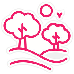 Vector Design Forest Icon Style