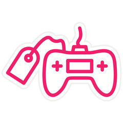 Vector Design Gamepad Sale Icon Style