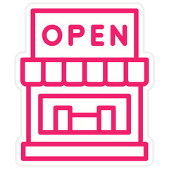Vector Design Open Icon Style