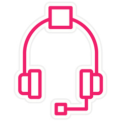 Vector Design Headphone Sale Icon Style