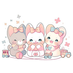 Playful and whimsical dog illustrations in vibrant and minimalist designs.