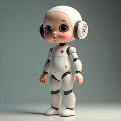robot with a gun
