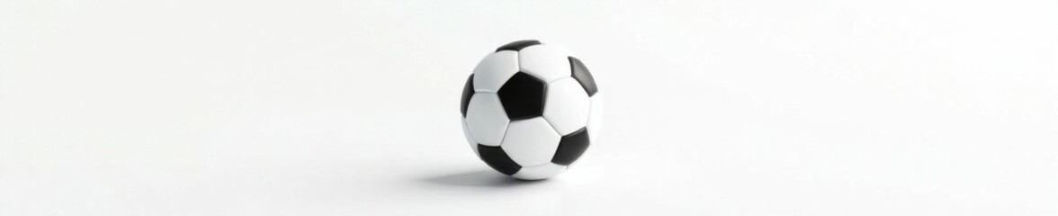 Naklejka premium Minimal soccer ball icon set on a plain white background, ball, flat design , white