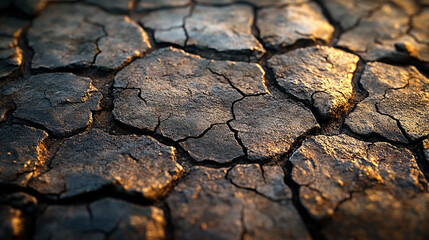 Cracked dry earth texture background.