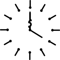 Modern Clock Icon Set for UI Design