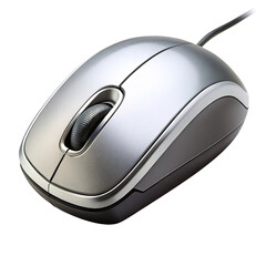 Sleek Computer Mouse Isolated on White Background
