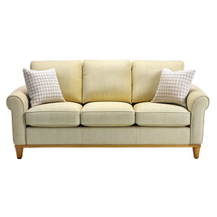 Comfortable Sofa Isolated on White Background
