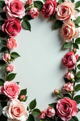 Vintage-inspired floral wall with artificial roses and peonies , peonies, artificial, arrangement