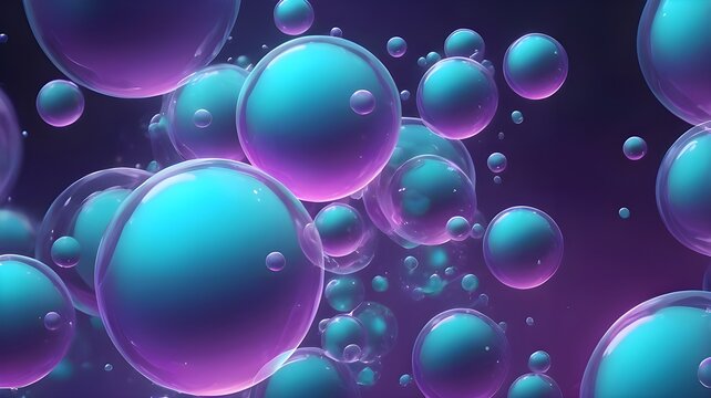 Neon Dream Bubbles &ndash; A Futuristic Abstract Wonderland