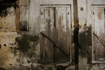 old wooden door