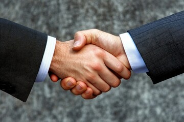 Ultra Quality Image of Closeup of a Business Hand Shake Between Two Colleagues