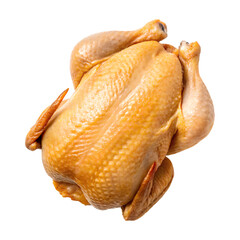 Whole fresh chicken on transparency background, perfect for cooking