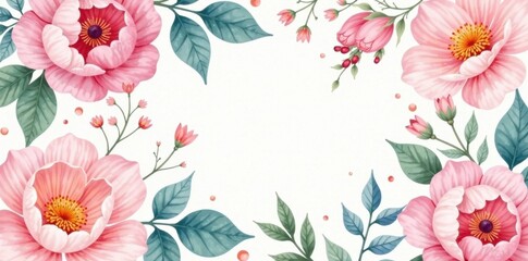 Obraz premium Soft watercolor floral pattern with pastel colors and delicate brushstrokes , pastel colors, flowers, garden