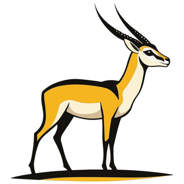 Springbok cartoon vector illustration 