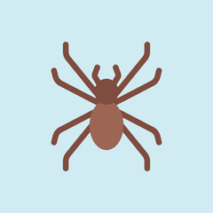 Fake spider April Fool's Day icon symbolizes playful pranks and surprise, perfect for joke-themed designs, trick visuals, and Halloween decorations.