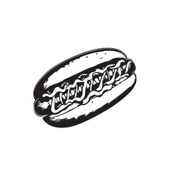 hot dog vector illustration
