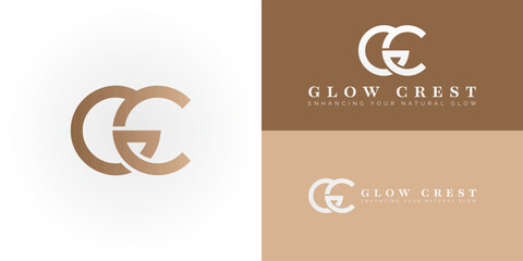 The elegant logo uniquely intertwines the initials GC with a fluid and circular design, making it exceptionally fitting for the Beauty and Cosmetics field.
