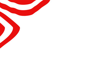 Red curve on a white background vector
