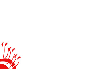 Obraz premium Red curve on a white background vector