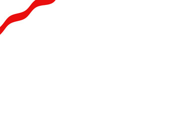 Red curve on a white background vector