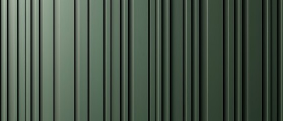 Vertical green lines create a textured wall, showcasing modern design and architecture.