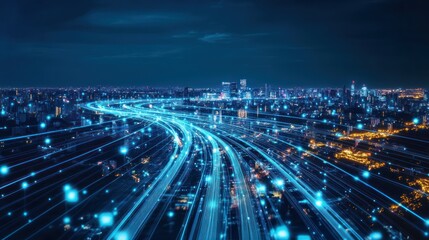 Fototapeta premium Smart City Network