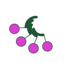 Infographic template with options and colorful icons. Vector.
