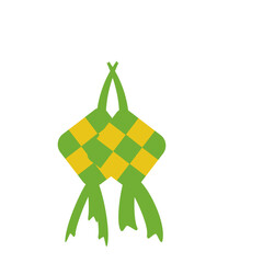 Illustration of ketupat,