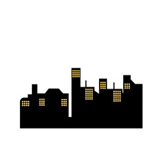 Obraz premium City silhouette vector set. Panorama city background.
