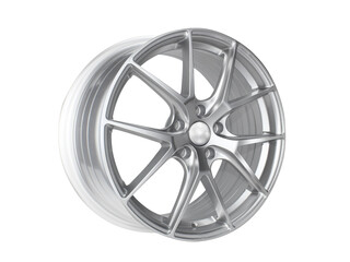 Obraz premium Car wheel , Alloy wheel , Aluminum wheel isolated on a white background.