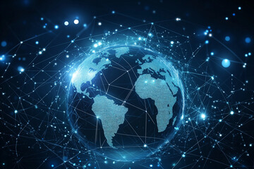 Naklejka premium Healthcare business growth graph with global health network connection service on virtual screen. Medical technology and tourism, telemedicine, virtual hospital, healthcare and medicine background