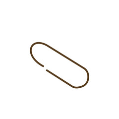 paperclip icon set. attached link file icon,