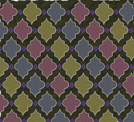 Debona Geometric Glitter Crystal Trellis Wallpaper.Vector moroccan repeat seamless pattern. Mandala art. Peel and Stick Wallpaper. Islamic arabic pattern. vector design.