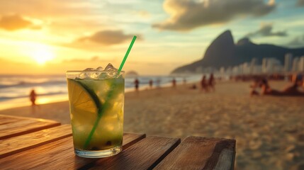 Ipanema Sunset: Caipirinha on the Beach
