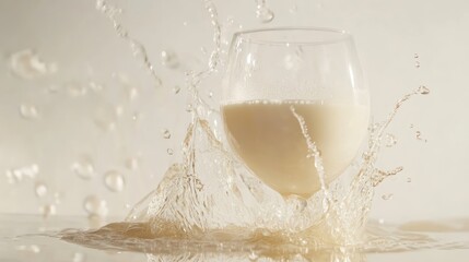 Milk Splash in a Glass: Creamy Delight