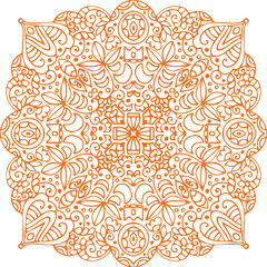 Beautiful flower art and mandala vector design