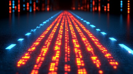 A smooth digital interface with glowing data streams and holographic effects in a modern, minimalist style.