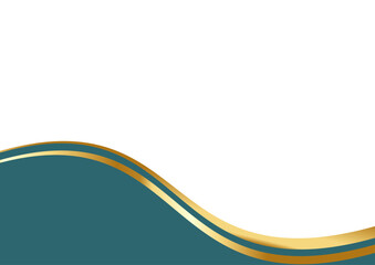 dark blue and Gold Letterhead Header Divider Template Set
