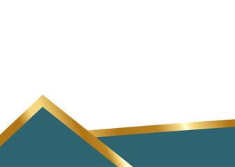 dark blue and Gold Letterhead Header Divider Template Set
